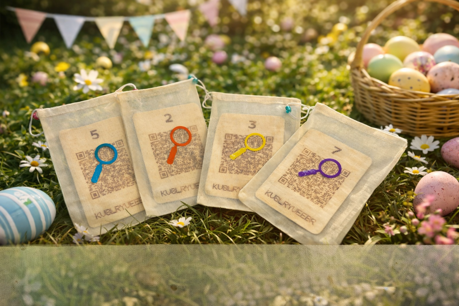 Creative Classroom kit being used as part of an at-home trail experience.